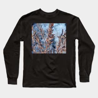 Willow leaves in silver and copper Long Sleeve T-Shirt